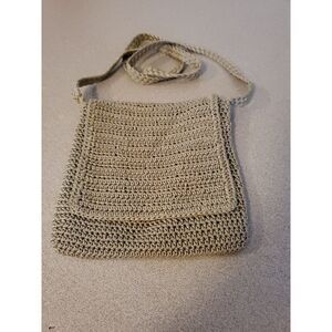Womens Purse Woven Hand Made Bag Crossbody Tote Handbag Zipper‎ 8X9X2